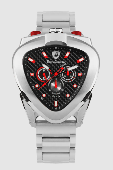 best luxury Lamborghini Spyder 12 H Sliver / Red TLX_T20CH-A-B watches for men